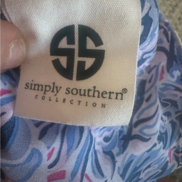 Simply‎ Southern Gathered Leaf Print Dress Womens Small - Picture 7 of 8